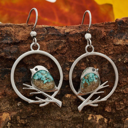 Boucles d'Oreilles Rossignol en Argent