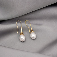 Boucles d'oreilles avec Perles en Or et Argent