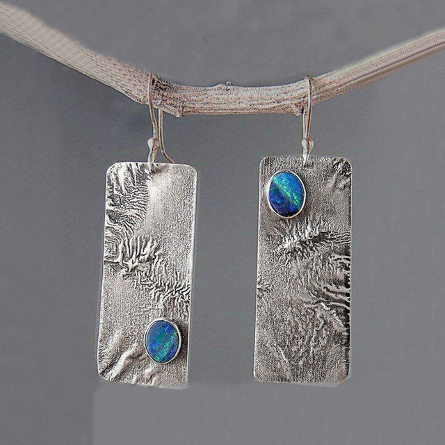 Boucles d'oreilles Vintage Rectangulaires