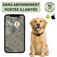 Petrovia™ – Collier GPS Sans Abonnement pour Chien & Chat, Portée Illimitée