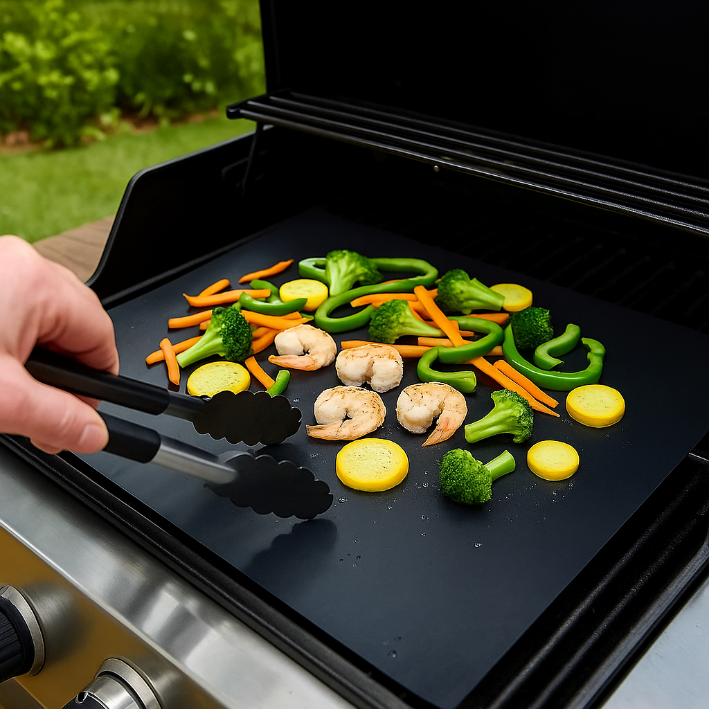 Cuisin'Pro – Tapis de four & barbecue multi-usages (Lot de 2)