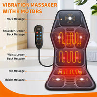 RelaxMax™ – Coussin Ergonomique Chaise avec Massage Complet et Chaleur Apaisante