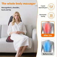 RelaxMax™ – Coussin Ergonomique Chaise avec Massage Complet et Chaleur Apaisante