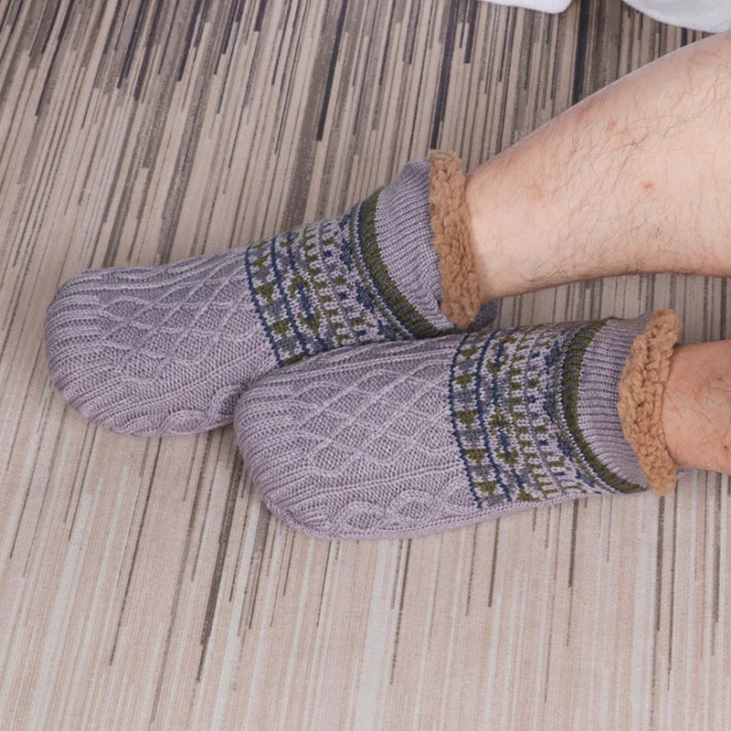 Chaussettes Chaudes Antidérapantes d'Automne pour Hommes et Femmes