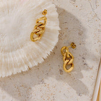 Boucles d'Oreilles à Maillons en Or