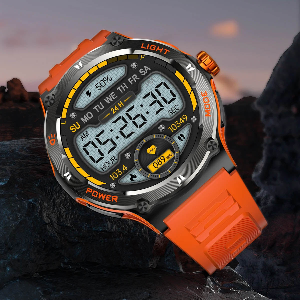 SportConnect™ – Montre Connectée Écran HD avec Boussole Intégrée