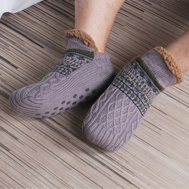 Chaussettes Chaudes Antidérapantes d'Automne pour Hommes et Femmes