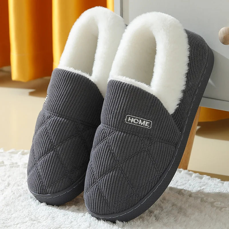 Pantoufles Douillettes en Peluche Confort pour Homme et Femme