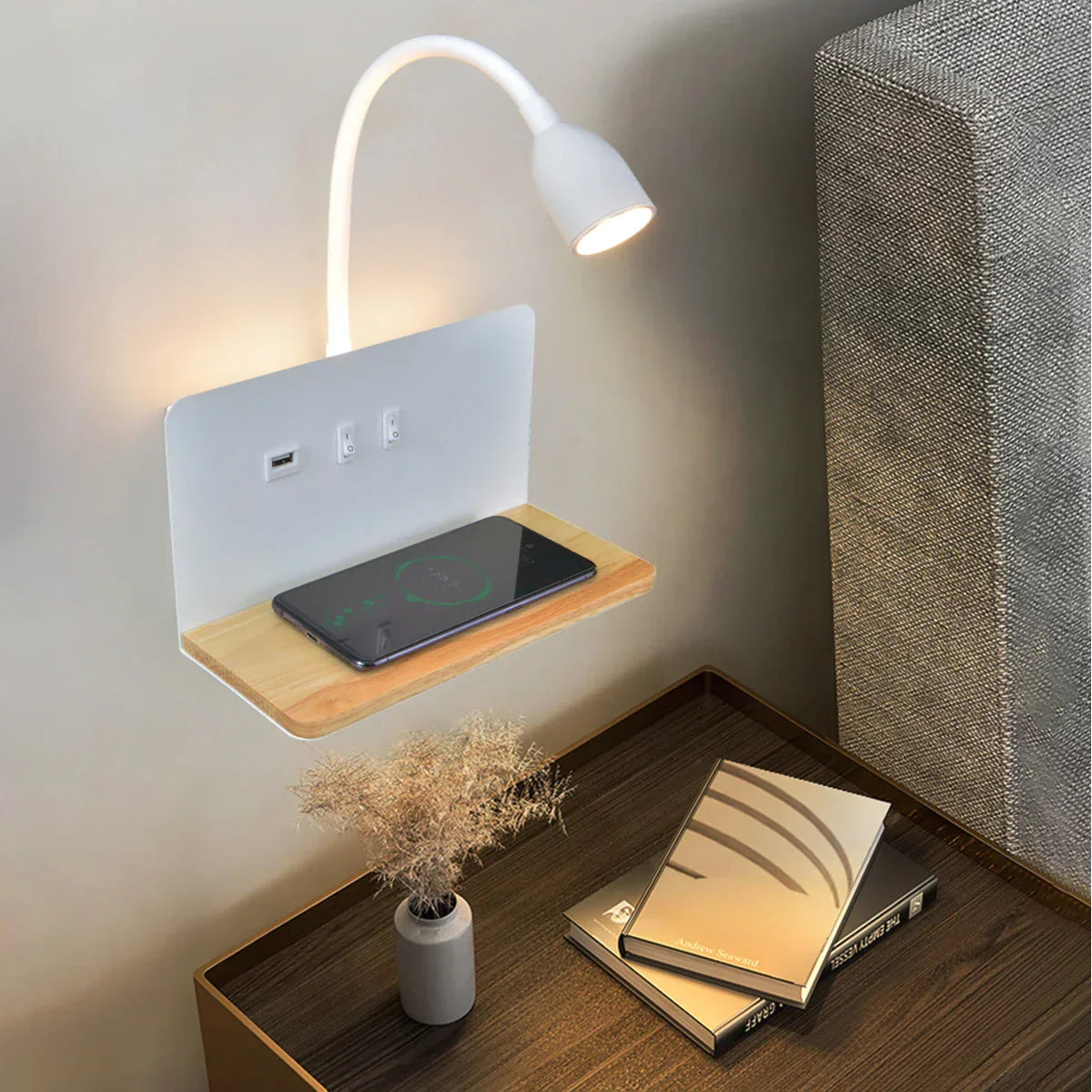 Lampe Murale LED avec Prise USB