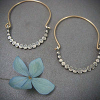Boucles d'oreilles argent cubique bohème