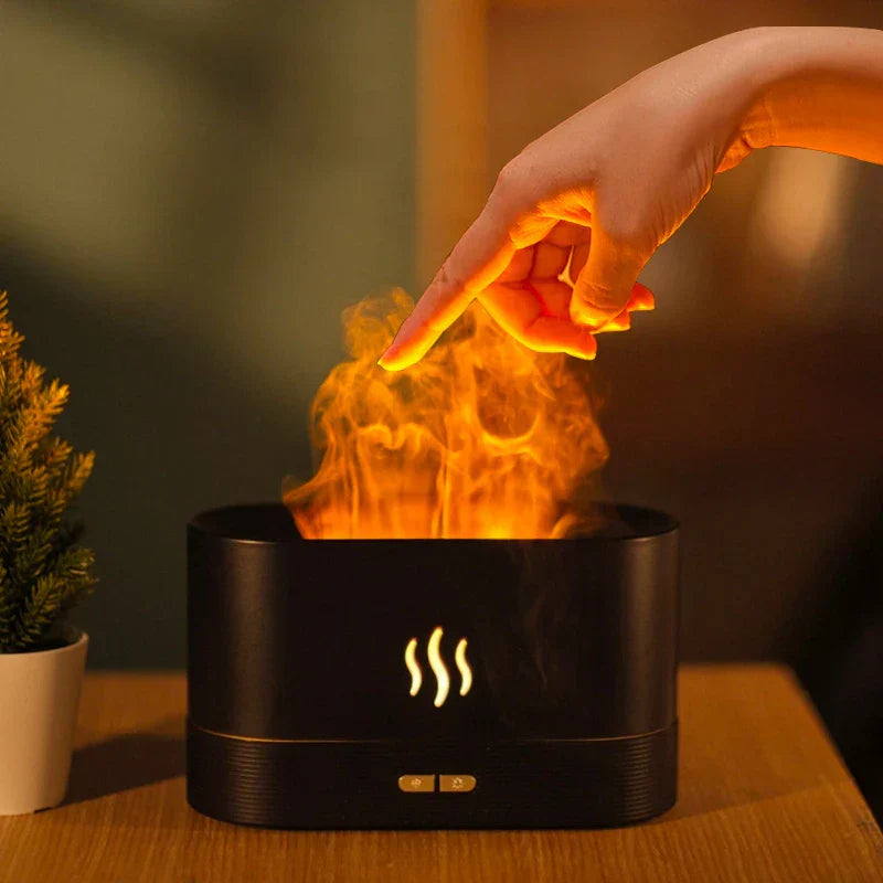 Lampe de Nuit Ambiance avec Effet Flamme