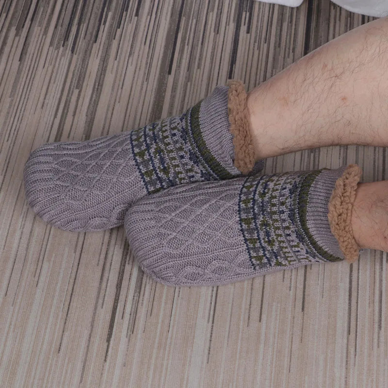 Chaussettes Chaudes Antidérapantes d'Automne pour Hommes et Femmes