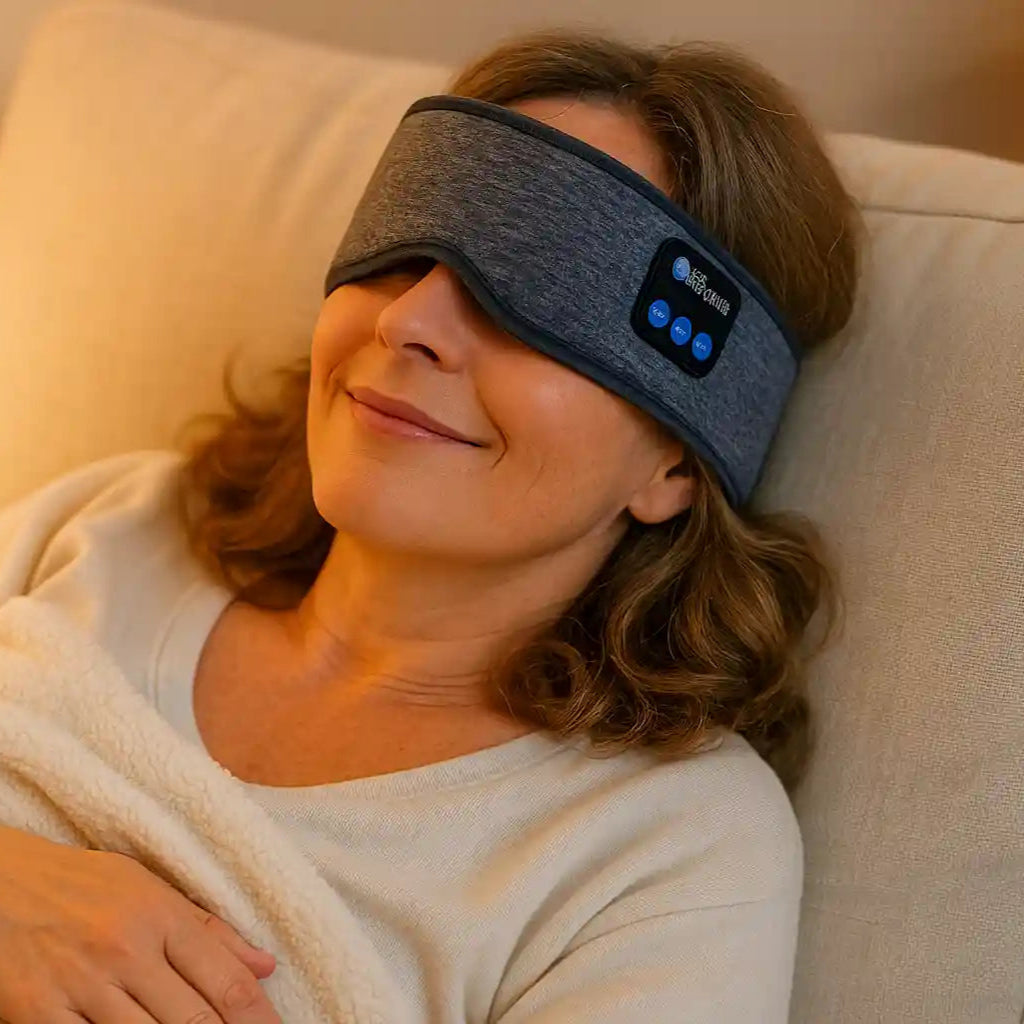 Somnexa™ – Masque Audio Bluetooth pour Un Rndormissement Plus Serein