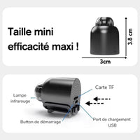 SpyGuard™ – Mini Caméra Espion HD avec Vision Nocturne et Détection de Mouvement