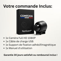 SpyGuard™ – Mini Caméra Espion HD avec Vision Nocturne et Détection de Mouvement