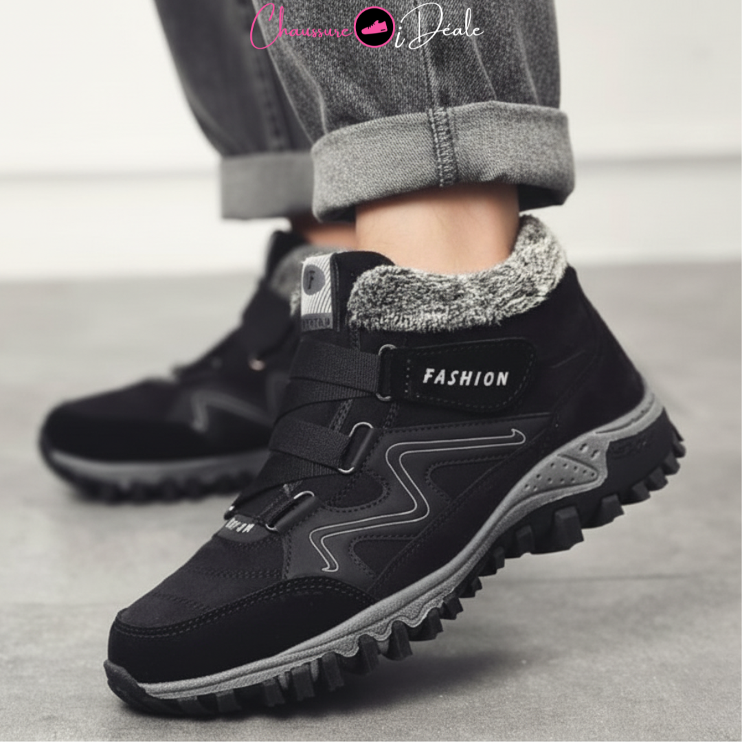 Bottes antidérapantes chaudes et confortables pour hommes