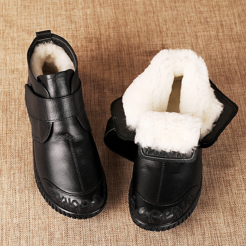 Bottines en cuir élégantes pour femmes