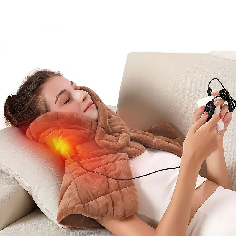WarmNeck™ – Coussin Massant Chauffant pour Cou et Épaules Ergonomique