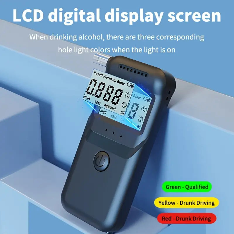 AlcoZen™ – Éthylotest Électronique Portable à Affichage LCD Précis