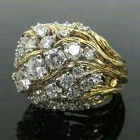 Bague vintage en or brillant exquis