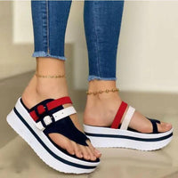 Chaussure-Ideale® Sandales d'été À Talons Compensés