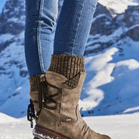 Bottes mi-mollet d'hiver pour femmes
