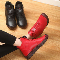 Bottines courtes en fourrure épaisse pour femmes