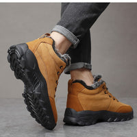Bottines de neige à semelle épaisse pour homme