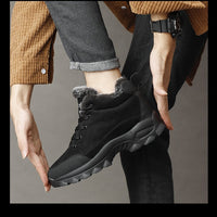 Bottines de neige à semelle épaisse pour homme