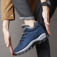 Bottines de neige à semelle épaisse pour homme