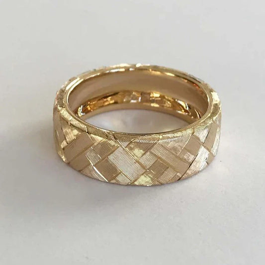Bague Vintage en maille d'or