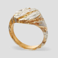 Bague ancienne en or et argent