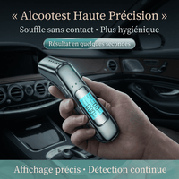 Alcotex™ – Éthylotest Électronique Portable à Lecture Rapide et Écran LCD