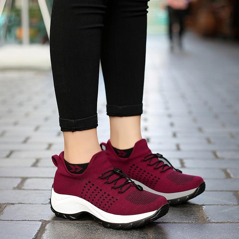 Chaussures transpirantes antidérapantes et confortables pour femme