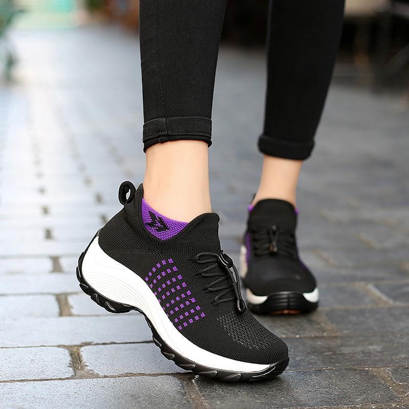 Chaussures transpirantes antidérapantes et confortables pour femme
