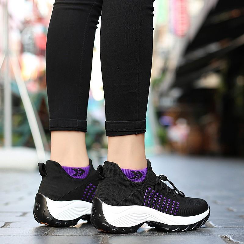 Chaussures transpirantes antidérapantes et confortables pour femme