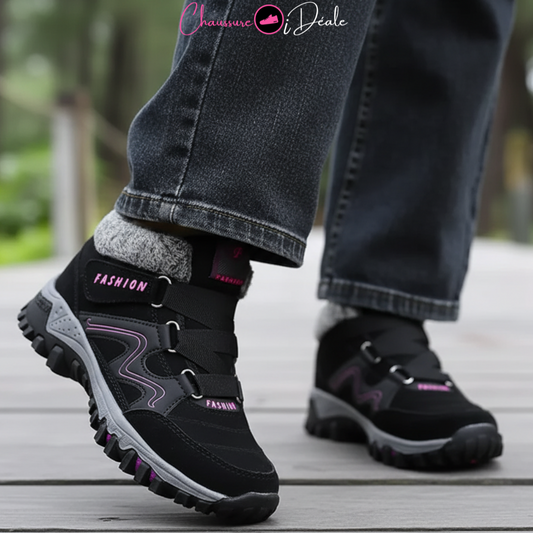 Bottes antidérapantes chaudes et confortables pour femmes