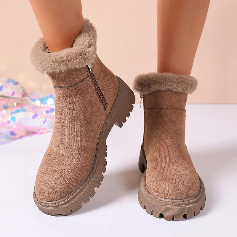 Bottes d’Hiver Élégantes Doublées
