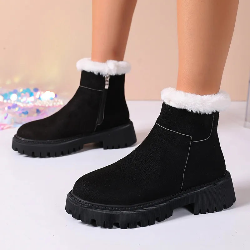 Bottes d’Hiver Élégantes Doublées