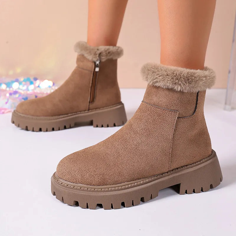 Bottes d’Hiver Élégantes Doublées