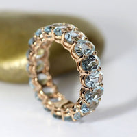 Anneau bleu cristallin