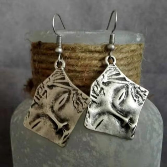 Boucles d'oreilles Jolie Argent Vintage Précieux