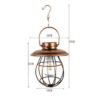frJardioui Lanterne Solaire 1 Lampe Solaire Extérieure à Suspendre