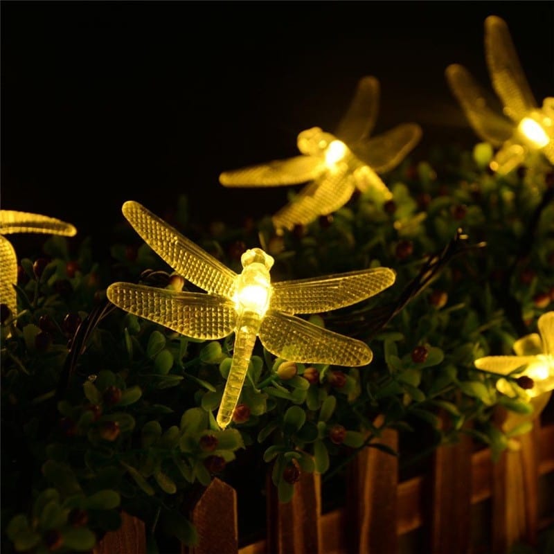 Guirlande Solaire Balcon et Jardin de 20 Libellules
