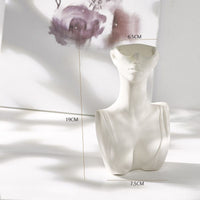 frJardioui 3 Vase Buste de Femme en Céramique