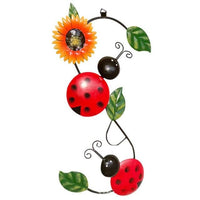 frJardioui Coccinelle Décoration Murale Extérieure "Abeille & Coccinelle"