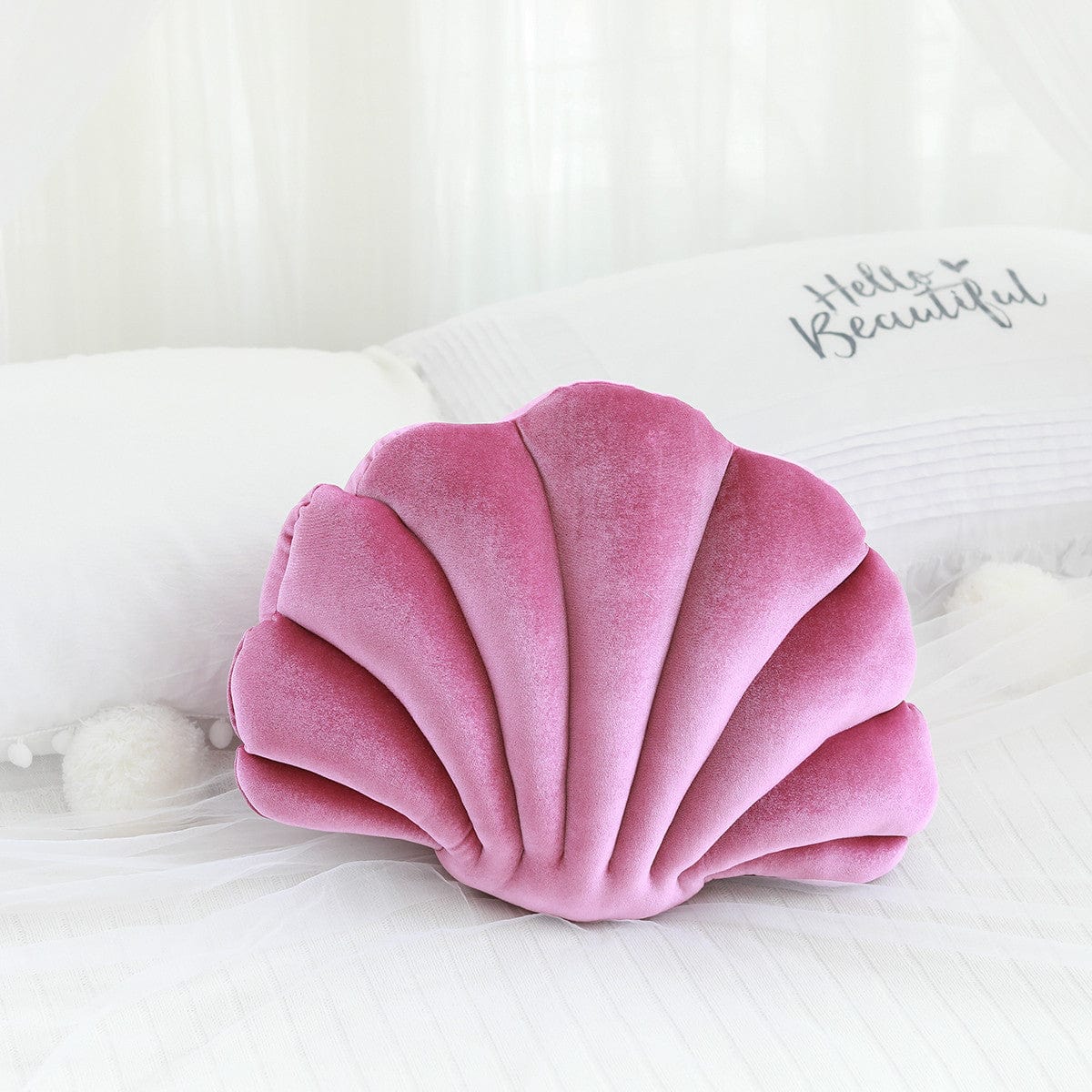 Coussin Coquillage en Velours