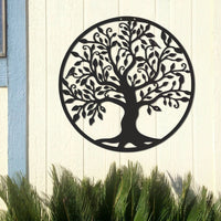 Décoration Murale Extérieure "Arbre de Vie" en Metal