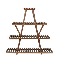 Étagère à Plante Verte en Bois Pyramidale