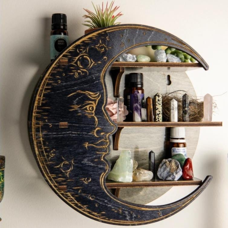 Étagère "Croissant de Lune" en Bois